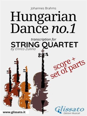 cover image of Hungarian Dance no.1--String Quartet Score & Parts